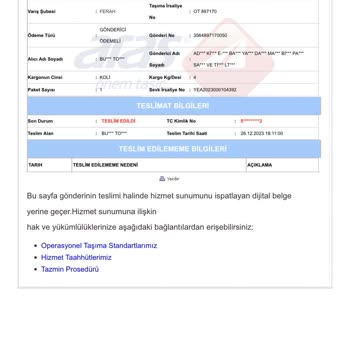 Kargomu Getirmediler Ama Getirmiş Gibi Gösteriyorlar Aras Kargo