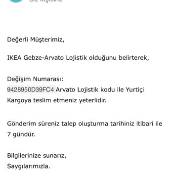 IKEA Eksik Para İadesi