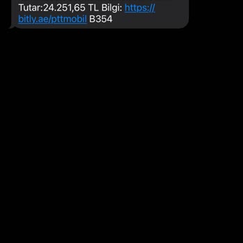PTT Kargo PTT Mobil Mesajı