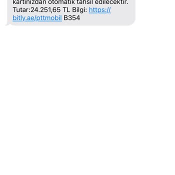 PTT Kargo PTT Şahsıma Ait Olmayan SMS Ve Bilgilendirme