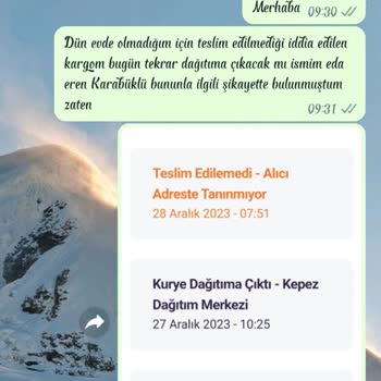 Hepsijet Kargomu Teslim Etmedi