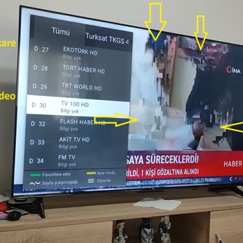 TCL Televizyon TCL 58P633 635 4K Google TV Kanal Geçişlerinde Bozulma Sorunu
