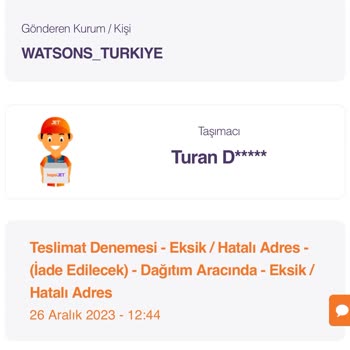 Watsons Ve Hepsijet İletişim Karmaşası!