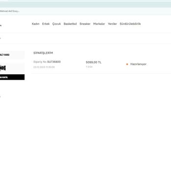 Sneaksup.com Hazırlanamayan Sipariş - Ulaşılamayan Müşteri Hizmetleri