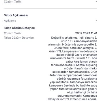 Trendyol Kampanya Hatası Yapıyor