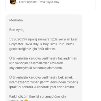 Hepsiburada Zamlanan Ürünü Kargolamıyor