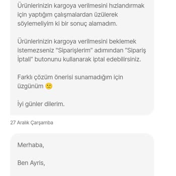 Hepsiburada Zamlanan Ürünü Kargolamıyor