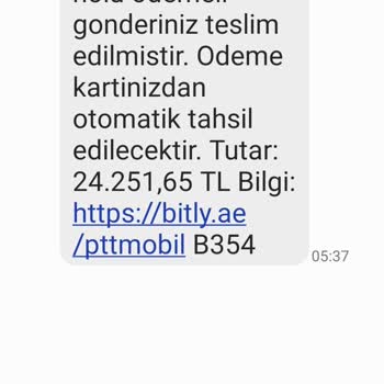 PTT Kargo PTT Sahte Mesaj