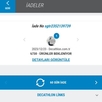 Para İadesi Yapılsın Decathlon
