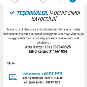Para İadesi Yapılsın Decathlon