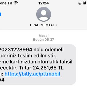 PTT Kargo Şüpheli Kargo Mesajıyla Yaşanan Mağduriyet