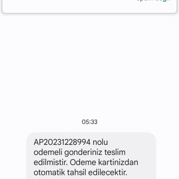 PTT Kargo Sahte Mesaj Ve Ücret Alınması