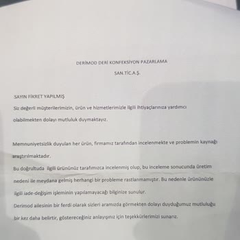 Derimod Un Kötü Hizmeti