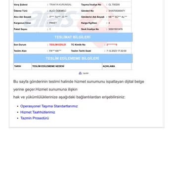 Zara İadem Gerçekleşmedi. Sonuç Alamıyorum