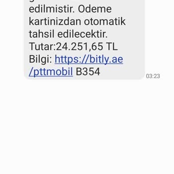 PTT Kargo Sahte Kargo Mesajıyla Mağduriyetim