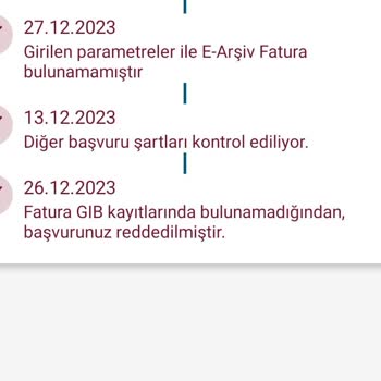 Fatura GİB Kayıtlarında Bulunamamıştır