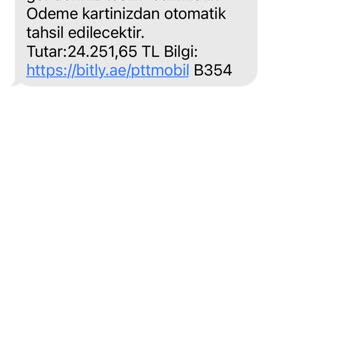 Hrahımemtal (SMS) Sahte Sipariş Mesajı
