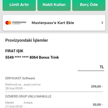 Avast Virüs Kartımdan Para Çekmiş