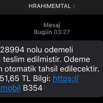 PTT Kargo Bana Ait Olmayan Kargo Ve Tahsilat Bilgisi.