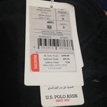 U.S. Polo Assn. Kazak Değişimi İçin Alınan Fark