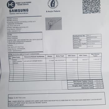 Samsung Servisinden Kaynaklanan Soru