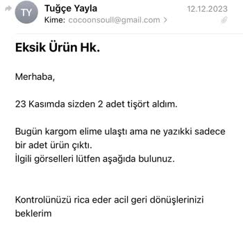 Cocoon Soul Eksik Ürün Gönderimi Ve Kontak Kuramama