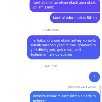 Cocoon Soul Eksik Ürün Gönderimi Ve Kontak Kuramama