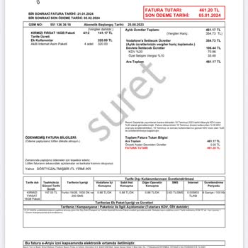 Vodafone Faturama Eklenen İstenmeyen Paket!