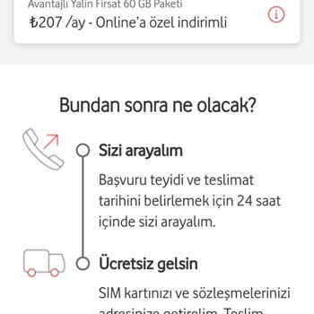 Vodafone Çevrimiçi Başvuru Sürecinde Yaşanan Mağduriyet