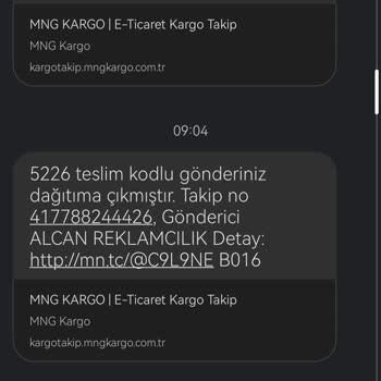 MNG Kargo Alcan Reklamcılık Adıma Şüpheli Kargo