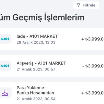 Hadi TOM Pay A101 H*** Para Transferimi Yapmıyor