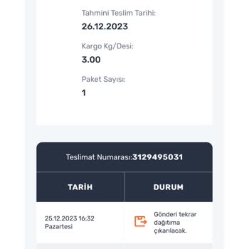 Aras Kargo Kargomu Dağıtıma Çıkarmıyor