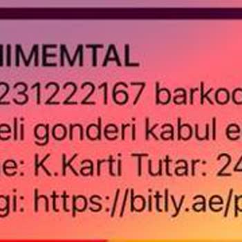 PTT Kargo Hrahımemtal Sahte Bildirim