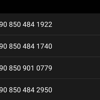 Digiturk Ve Türk Telekom'dan Arıyoruz Diyen Numaralar