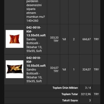 Cipcici Perde Siparişim Neden Gelmedi?