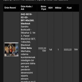 Cipcici Perde Siparişim Neden Gelmedi?