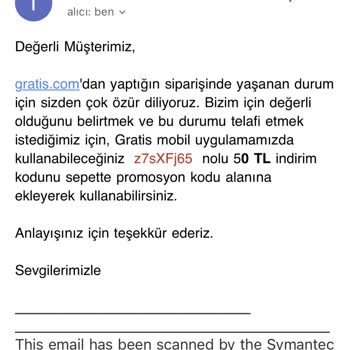 Gratis Firmasından Yaptığım Alışverişin Elime Ulaşmaması