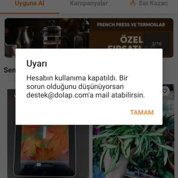 Dolap Hesabımın Kapatılması Ve Hesabımdan Para Düşülmesi