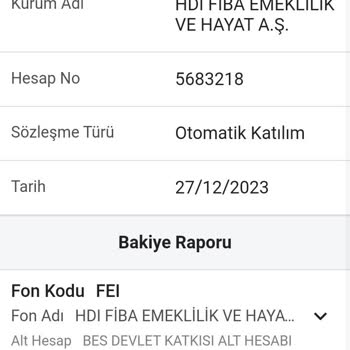 HDI Fiba Emeklilik Poliçesi İptali Ve Para İadesi