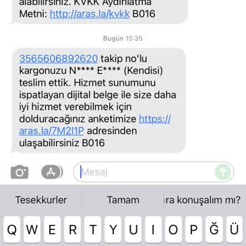 Aras Kargo Ürünümü Teslim Etmedi