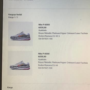 Nike İndirimli Ürünlerin Tesliminde Yaşanan Gecikme Ve Mağduriyet