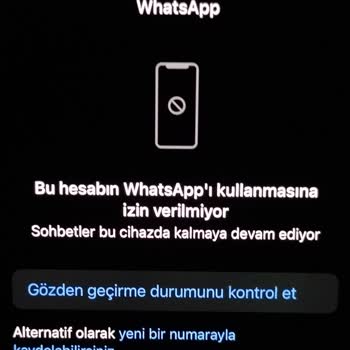 WhatsApp Engeli Kaldırtmak