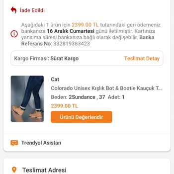 Trendyol İade Sürecinde Yaşanan Mağduriyet