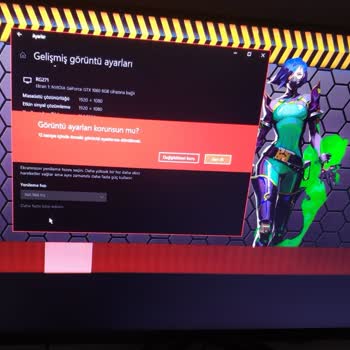 Acer 27" 165 Hz Monitör Sorunu