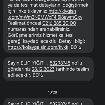 Kolay Gelsin Kargoyu Teslim Etmiyor