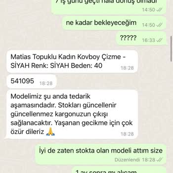 Selinshoes İade Ve Değişim Sorunu