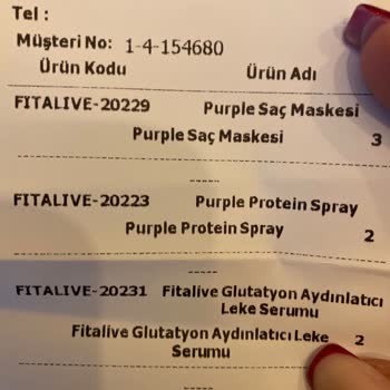 Fit & Alive Cosmetics Eksik Ürün