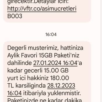 Vodafone Faturalıdan Faturasız Hatta Geçerken Eksik Bilgilendirme
