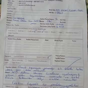 Schafer'den Aldığım Döküm Tavaların Kötü Çıkması