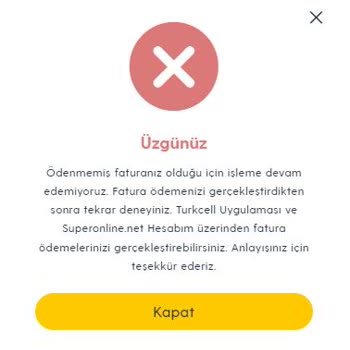 Turkcell Olmayan Borca Rağmen Borç Hatasıyla Superbox Başvurusu Yapamıyorum!